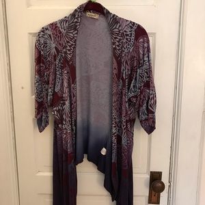 One World ombré butterfly shrug